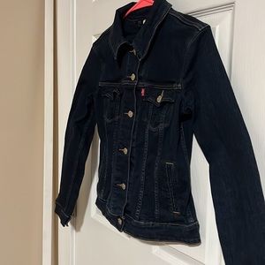 Levi’s Jean Jacket Small. Two button setting for waist (see photos). Gently used